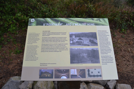 Interpretive signage at viewpoint Interpretive signage at viewpoint